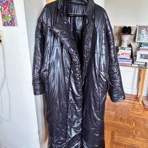 Norma Kamali Shiny Black Jacket